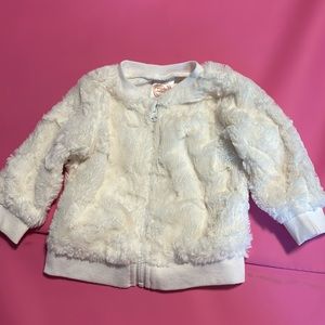 Soft furry baby jacket